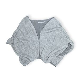 LOLA & SOPHIE Women’s Heather Gray Draped Open-Front Shrug Size Small